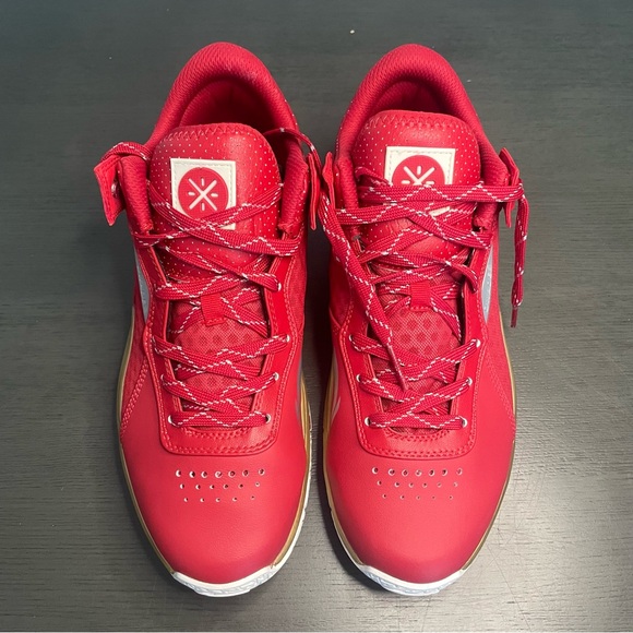 Men's Vintage Li-Ning Dwyane Wade 1990 Red Gold Basketball Shoes US Size 12 - Picture 4 of 10